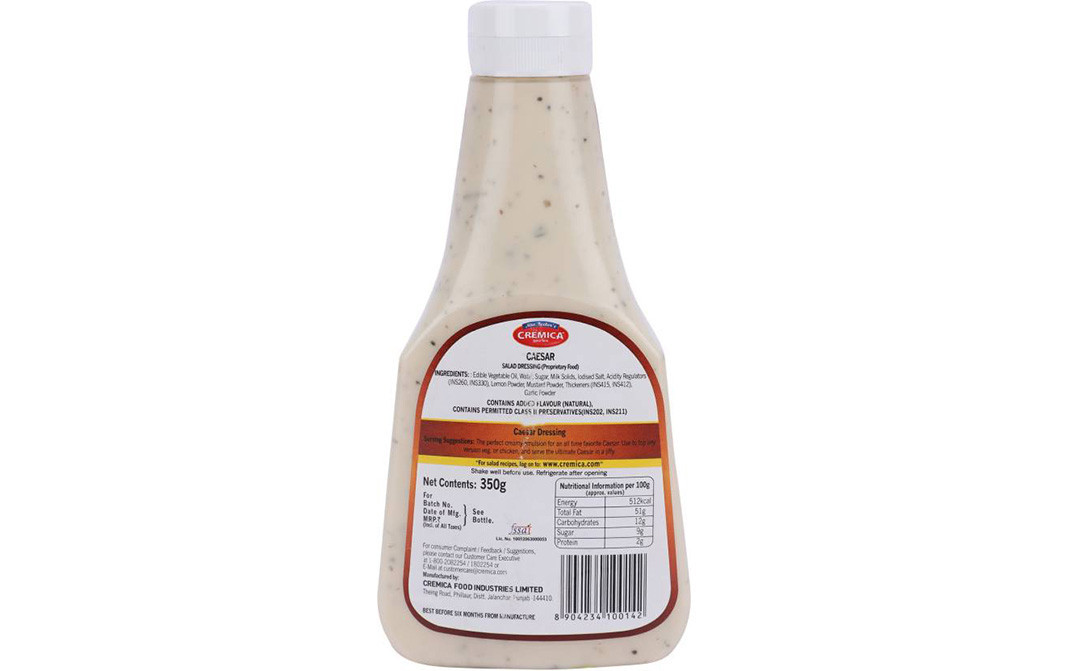 Cremica Caesar Salad Dressing   Bottle  350 grams